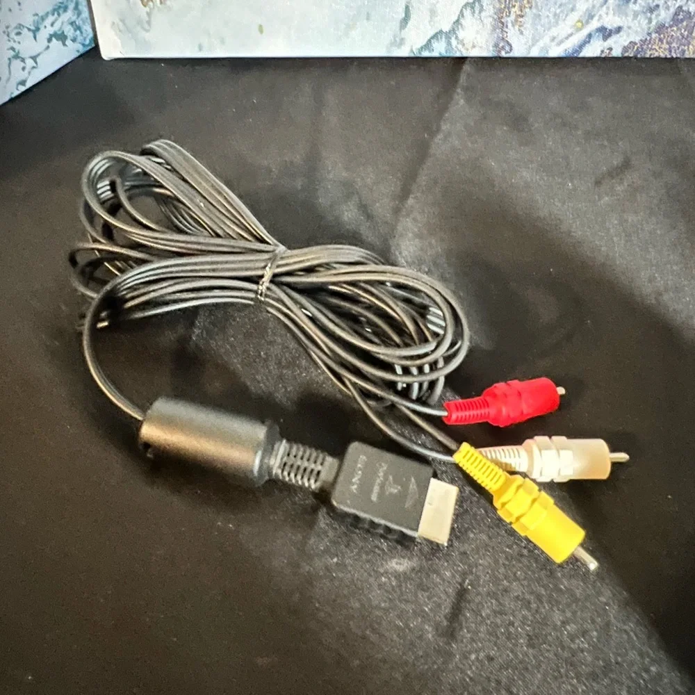 Sony PlayStation Slim PS1 PS2 PS3 AV Audio Video Cable Cord RCA A/V 6Z